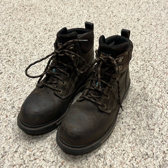 Ariat Riveter Waterproof Composite Toe Work Boots Women's Size 6.5 - Picture 1 of 12